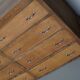 Antique French oak shop cabinet / kitchen island, 1930s