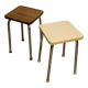 Duo de tabourets formica