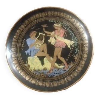 Greek plate deco 24k ceramic