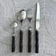 Ser de 4 couverts bambou noir