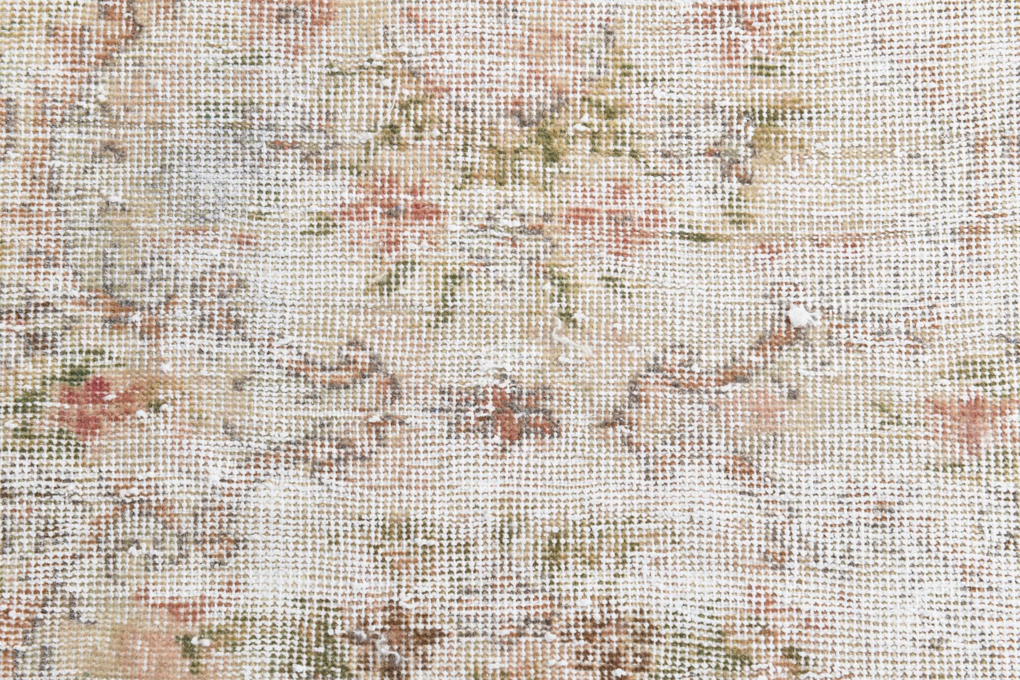 5x8 Pale Red & Cream Floral Pattern Vintage Rug, 144x250Cm