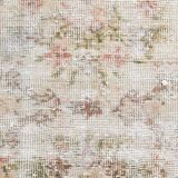 5x8 Pale Red & Cream Floral Pattern Vintage Rug, 144x250Cm