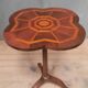 Polylobed gueridon in marquetry