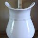 White faience pitcher Swan Saint Amand