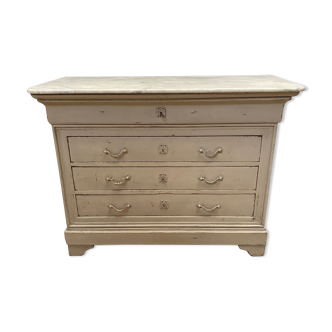Commode-bureau patinée