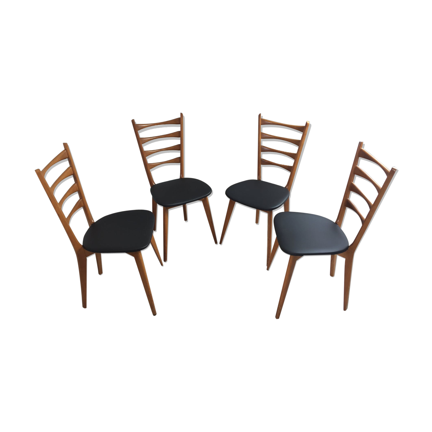 Set of 4 scandinavian chairs