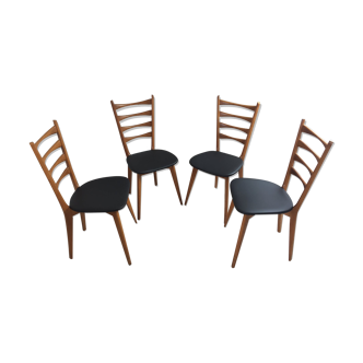 Set of 4 scandinavian chairs