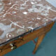 Belgian Art Deco dressing table with marquetry, red marble top, 1920-1930