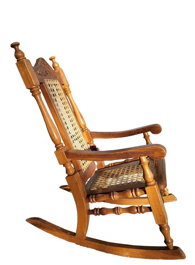 Children's rocking chair with cane