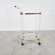 Brass and lucite drinks trolley, 1970s