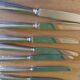 Box 24 silver metal knives, Ravinet Denfert