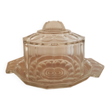 Cloche en verre et plat