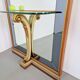 Vintage Floor Mirror with Console Table from Cristal Art, Italy, 1960s