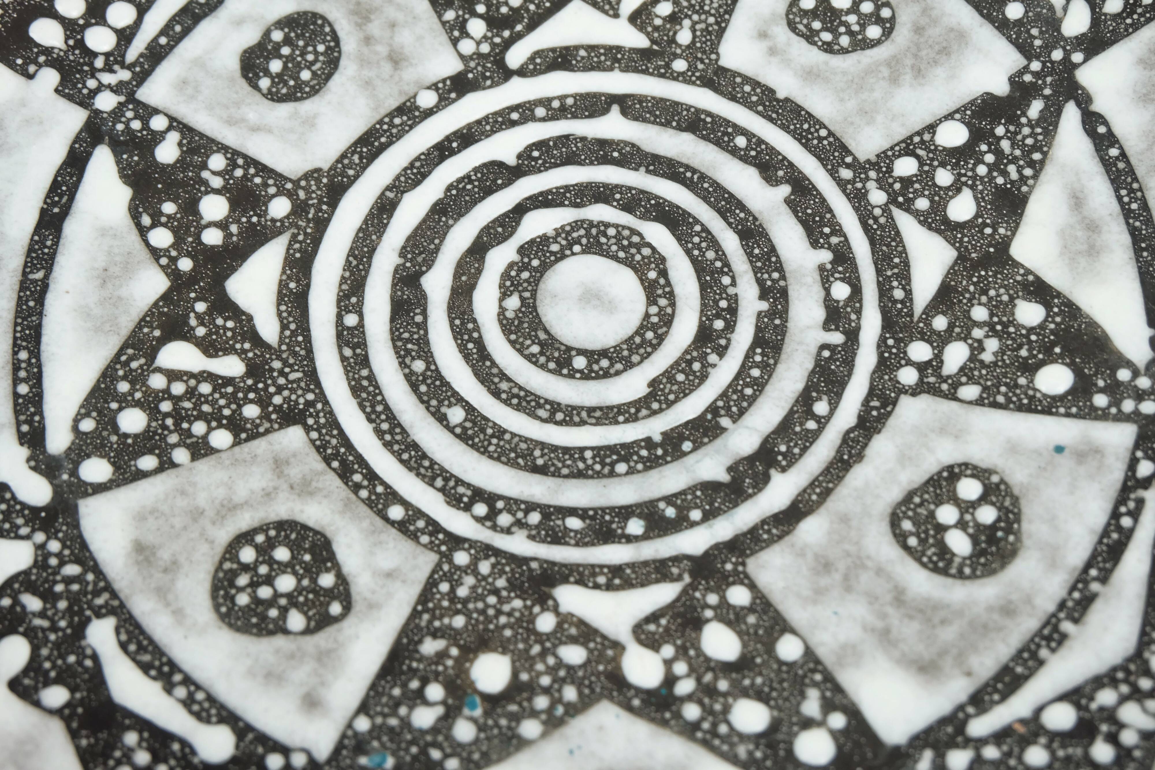 large carstens BOWL decor ankara grey and brown glaze no. 1075-31 1960s