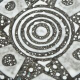 large carstens BOWL decor ankara grey and brown glaze no. 1075-31 1960s