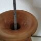 vase, soliflore, candlestick, turned wood, light wood