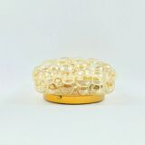 Plafonnier en verre ambré à bulles du milieu du siècle par H. Tynell pour Limburg, années 1970