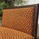 1930s bistro bench, upholstery and fabric completely redone.
