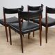 Set of 4 Scandinavian chairs in rosewood – Denmark – 1960s