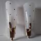 Pair of rockabilly wall lamps