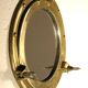 Mirror porthole in brass 25 cm