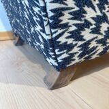 Art Deco Limed Oak Club Chair from De Coene, Belgium, 1930s