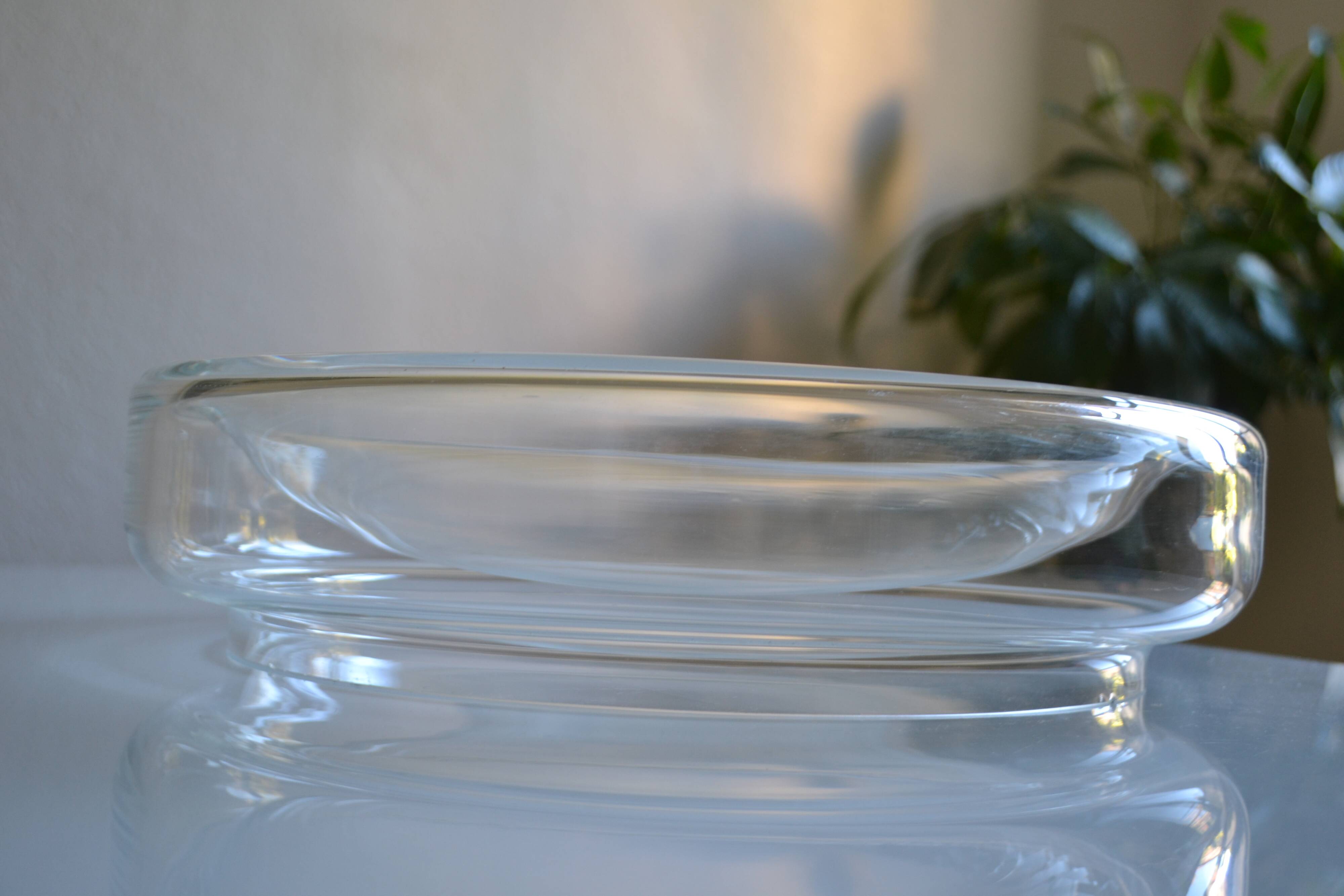 vide poche en verre soufflé, Murano Italy vers 1970 D : 35 cm