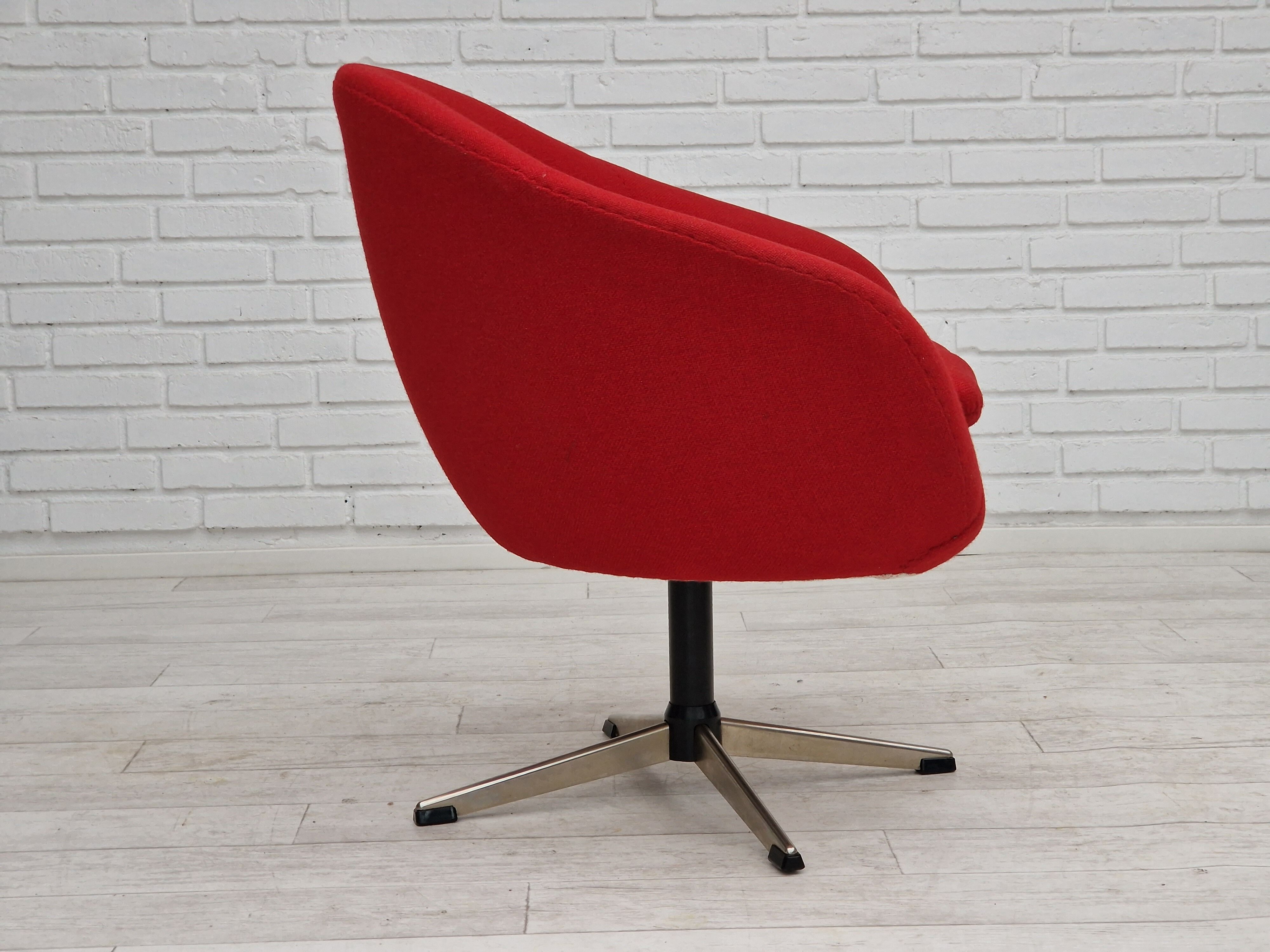 1960s, scandinavian design by Karl Eric Klote, swivel lounge chair