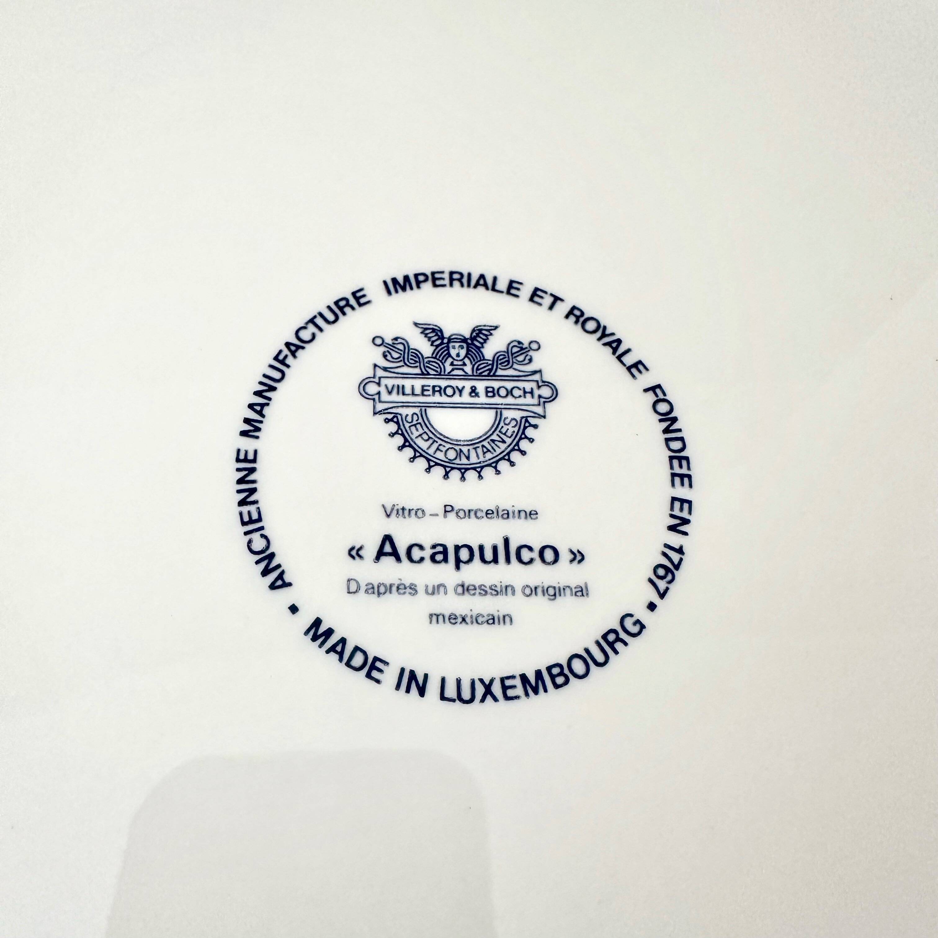 Villeroy & Boch Acapulco cake plate, serving plate with handle