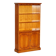 Open library Bradley Furniture made of yew wood with a cupboard base.