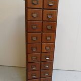 Antique oak apothecary cabinet with drawers