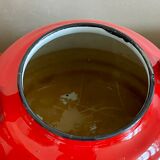 Red enamelled teapot