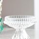 Vintage transparent crystal glass decorative plate, Italy, 1960s.
