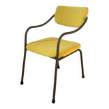 Child's armchair in yellow corduroy