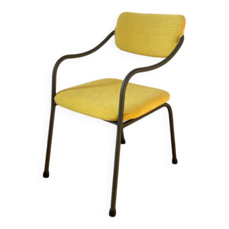 Child's armchair in yellow corduroy