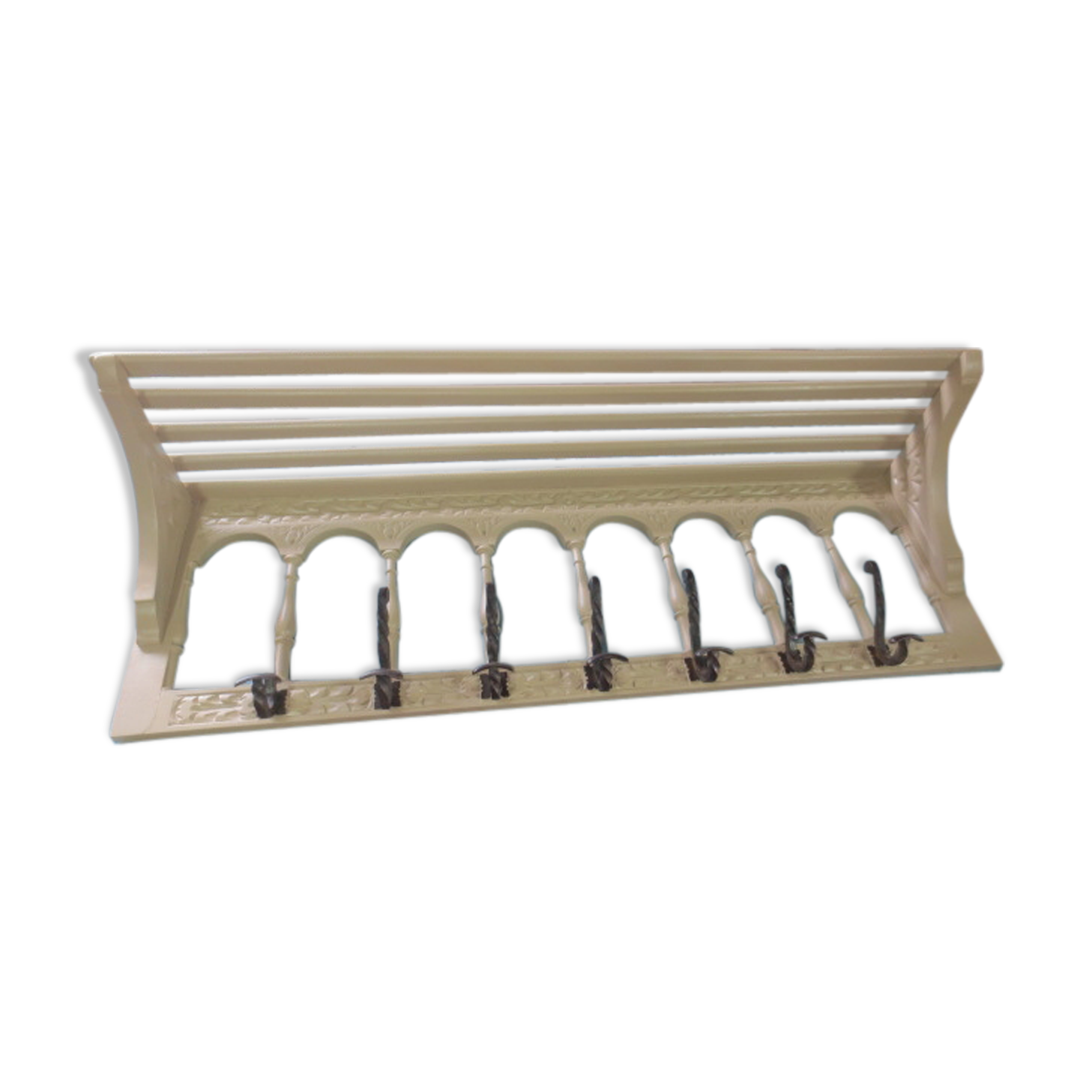 Coat rack wall hooks