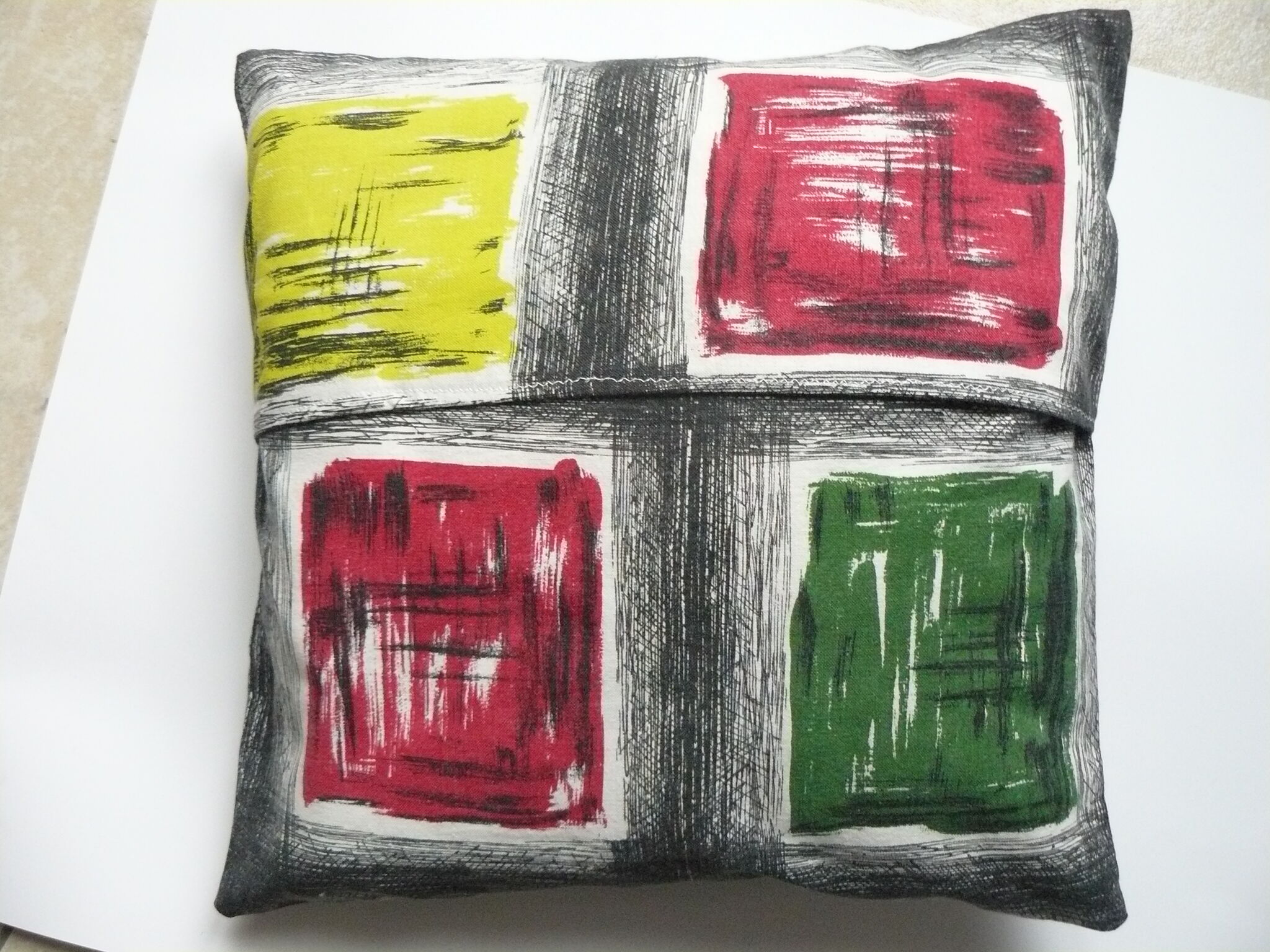 40 cm x 40 cm Cushion cover fabric 50s vintage