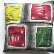 Housse de coussin 40 cm x 40 cm tissu vintage années 50