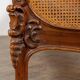 Louis XV style bed in carved and caned beech