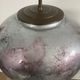 Unique lamp base Laque Line in eglomisé glass from the 70s-80s.