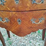 Antique Louis XV style chest of drawers with marble top