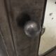 Gray metal medicine cabinet