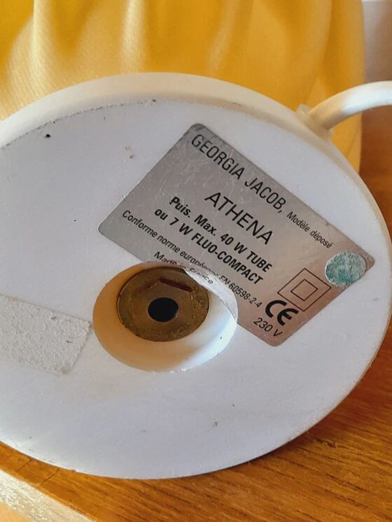 Lampe Athena Georgia Jacob années 70