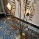 Hans Kogl gold metal lamppost 1960 1970 vintage