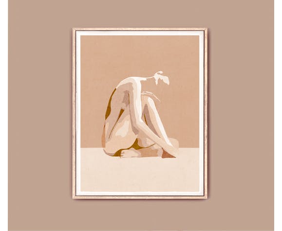 Oeuvre "Nu féminin" - A4