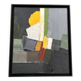 Abstract painting HST Jean Soyer