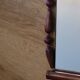 Miroir bohème vintage en perles de bois