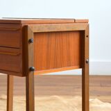 Scandinavian teak sewing box / worker 1960