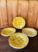 Set of 12 deep plates Digoin Sarreguemines Scottish model yellow.