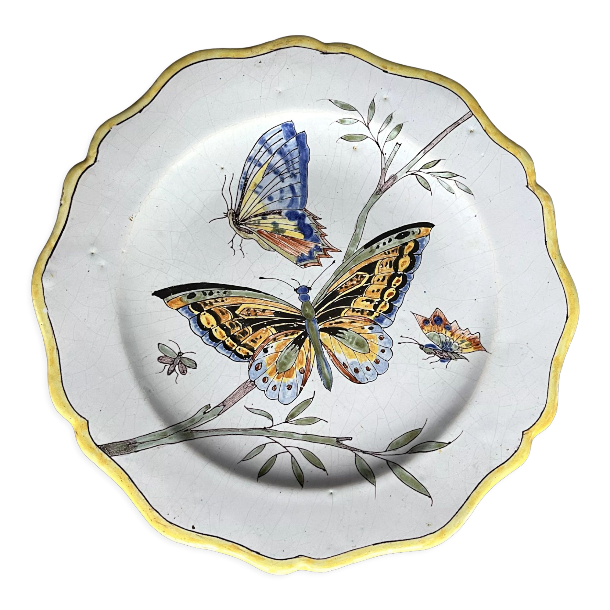 Assiette de collection Porquier Beau